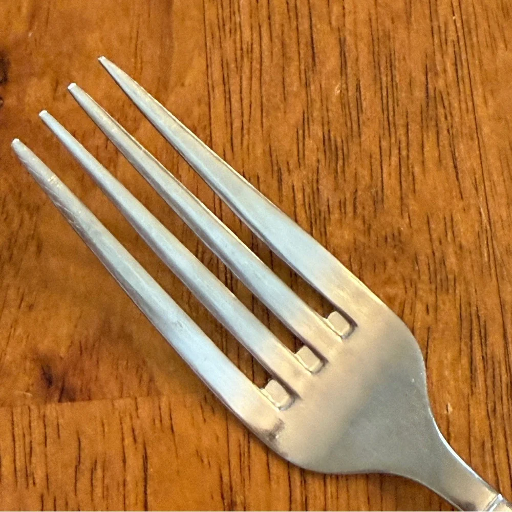 Vintage Art Deco Stainless Salad Fork Replacement Craft Jewelry 7.5” Retro Style